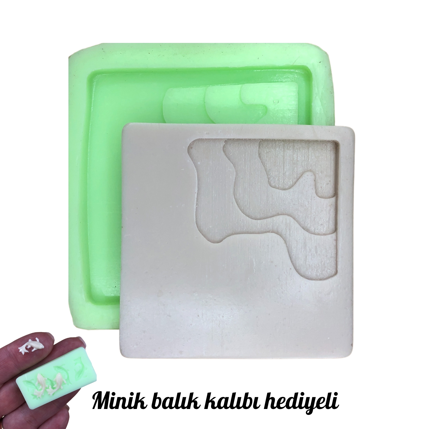 Derinleşen su bardak altlığı 1 silikon kalıp