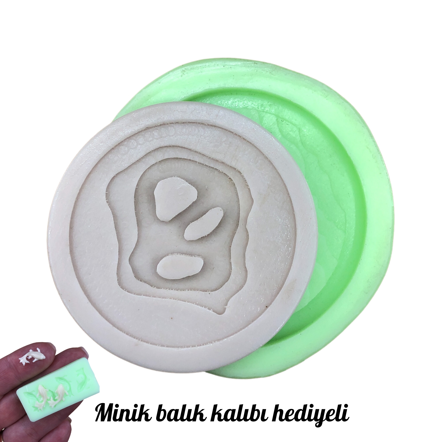 Derinleşen su bardak altlığı 5 silikon kalıp
